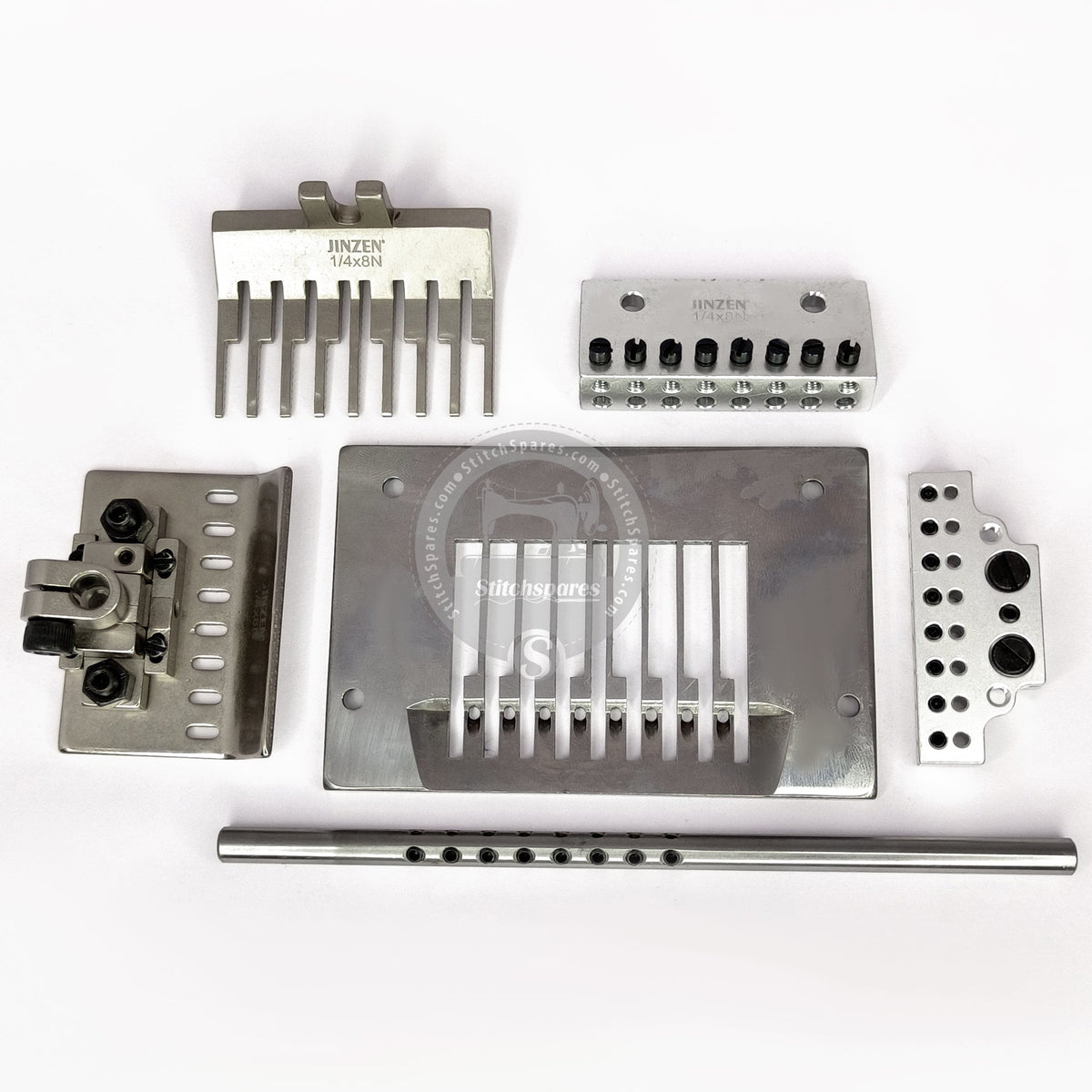 Gauge set 8-Needle 1/4" for JACK JK-8009 Multi-Needle Elastic And Tape Attaching Machine