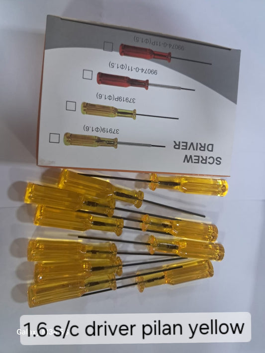 Screw driver yellow and red