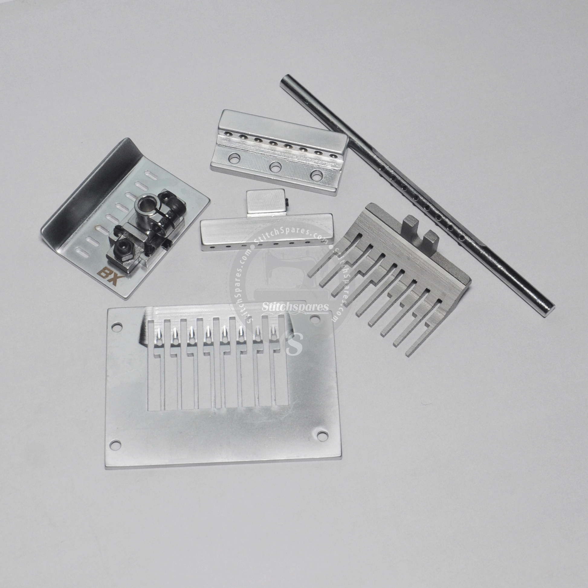 1404 GAUGE SET 8-Needle 1/4" (1404 x 8N x 1/4) For KANSAI DFB-1404 Multi-Needle Elastic and Tape Attaching Machine