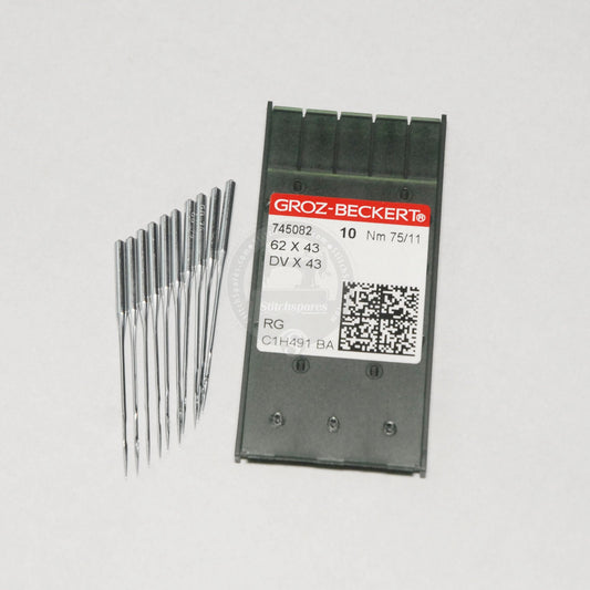 Groz Beckert Needle DVx43 62x43 (Flatlock / Interlock / Coverstitch Sewing Machine Needle)