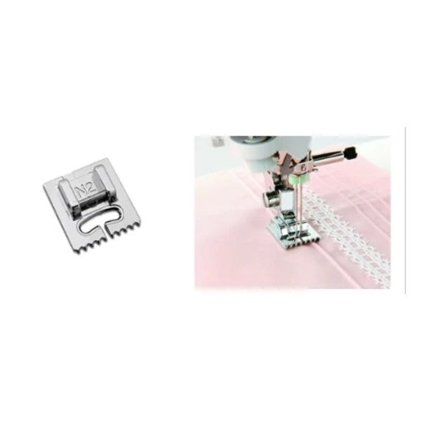 Pin tuck foot for household sewing machine