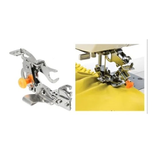 Ruffler foot for household sewing machine