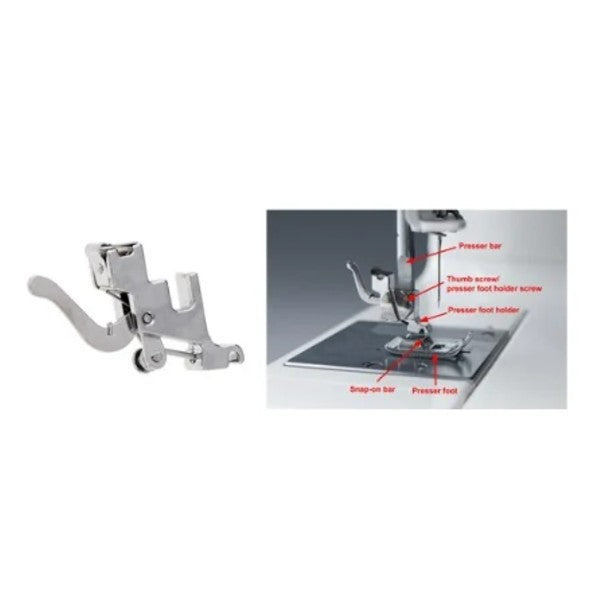 Low shank snap-on presser foot holder