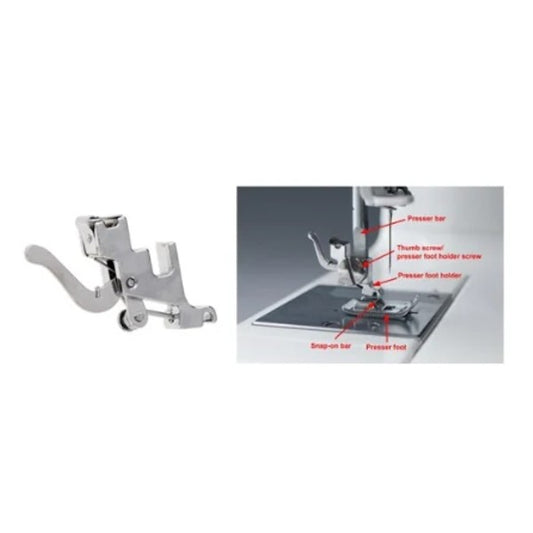 Low shank snap-on presser foot holder