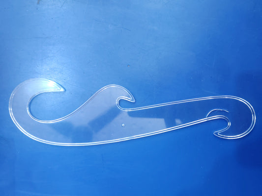 Single French curve plastic