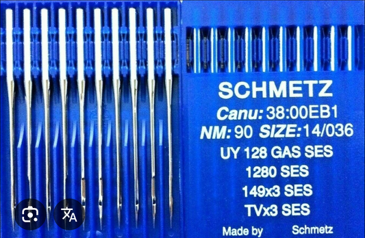 Needle TV×3"  UY128" size 14"16  (100 pices )SCHMETZ