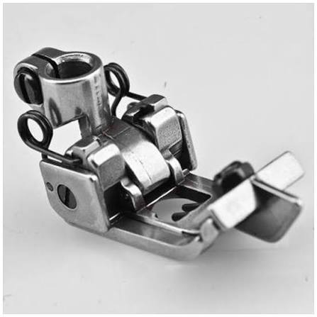 flatlock presser foot with tape