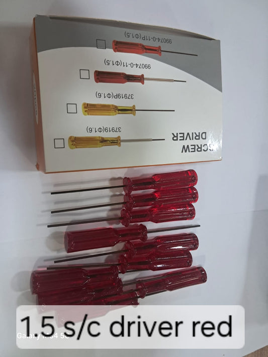 Screw driver yellow and red