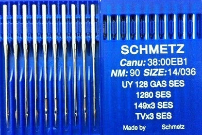 Needle TV×3"  UY128" size 14"16  (100 pices )SCHMETZ