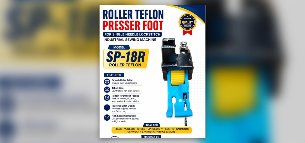 SP-18R Teflon roller presser foot