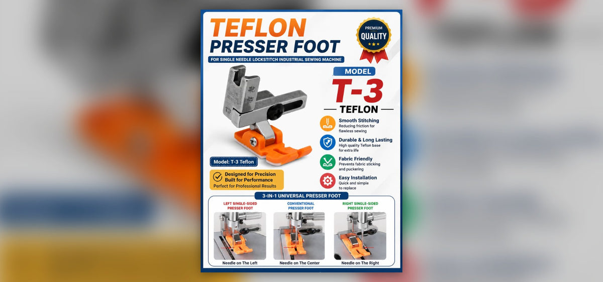 T-3 Teflon 3-in-1 presser foot