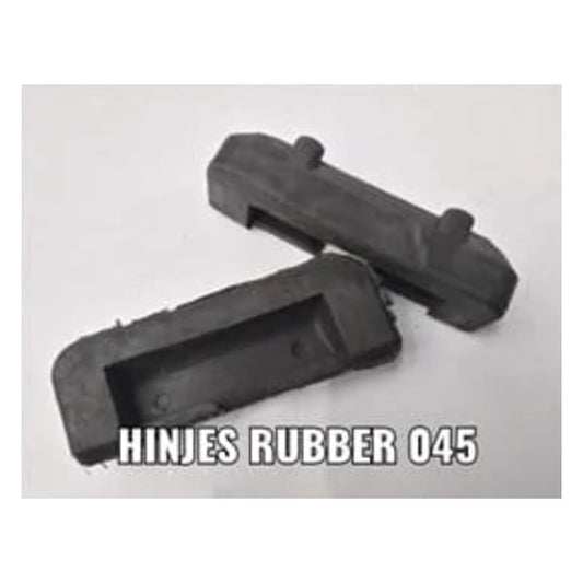 Rubber hinges