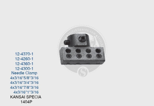 Strong-H 12-4370-1 Needle Clamp Kansai Special 1404P (4×3-16)