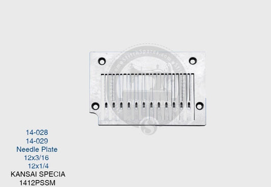 Strong-H 14-029 Needle Plate Kansai Special 1412-PSSM (12×1-4)