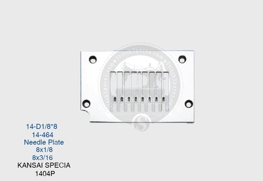 Strong-H 14-464 Needle Plate Kansai Special 1404P (8×3-16)