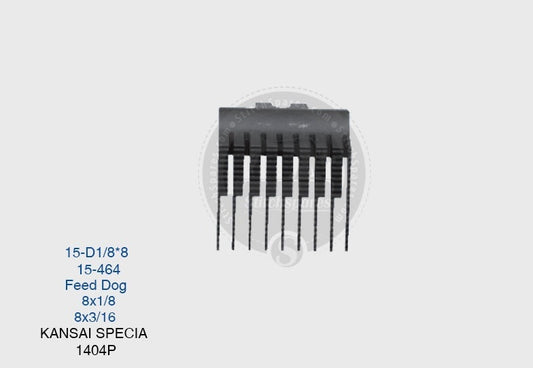 Strong-H 15-464 Feed Dog Kansai Special 1404P (8×3-16)