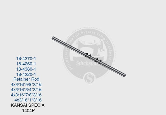 Strong-H 18-4370-1 Finger Rod Kansai Special 1404P (4×3-16)