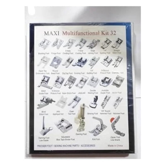 32 piece presser foot kit box